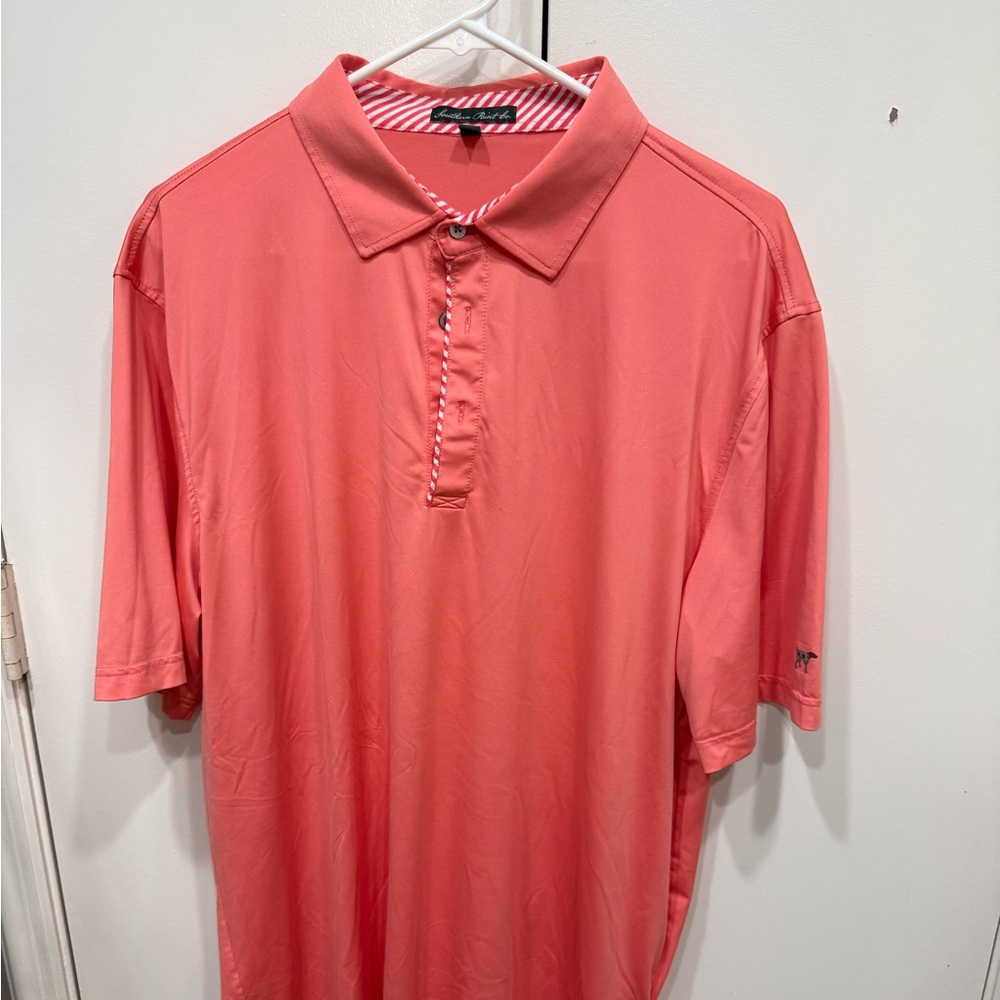 Southern Point Co Men's Coral Polo Shirt